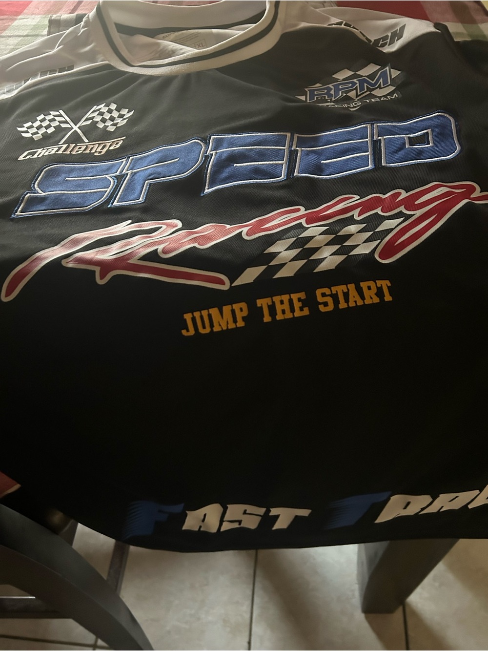 Speed Racing Men's Black Graphic Jersey - RPM